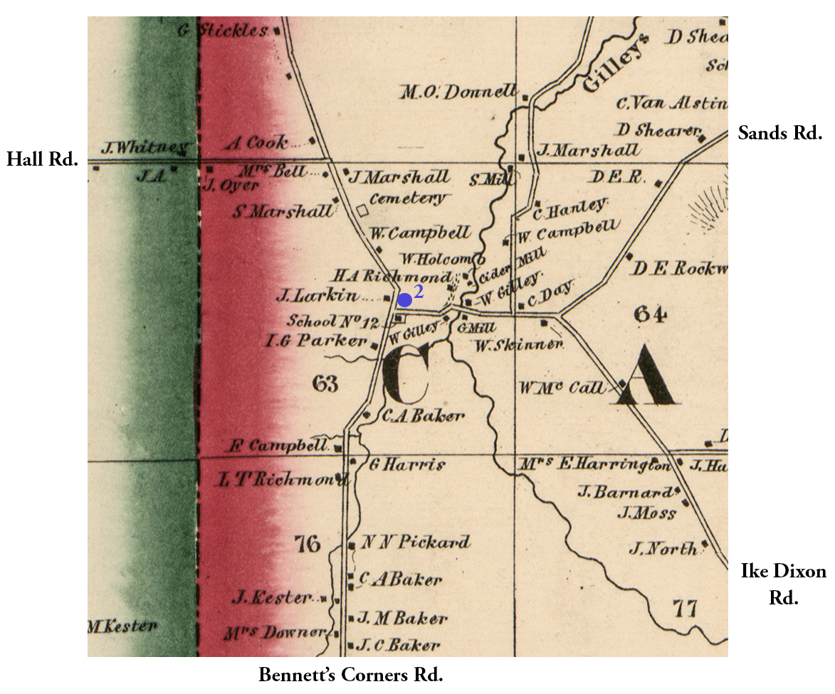 1859 Onondaga County Map Cam-2 Excerpt